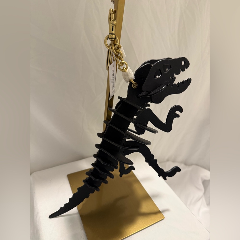 NWT Coach Large Rexy Skeleton Bag Charm CCE76 made with Glovetanned Leather - Picture 3 of 8